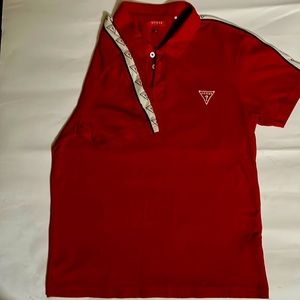 Guess—Medium Size Red Polo Shirt